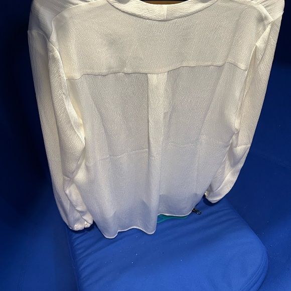 Eileen Fisher off white silk blouse - Picture 2 of 7